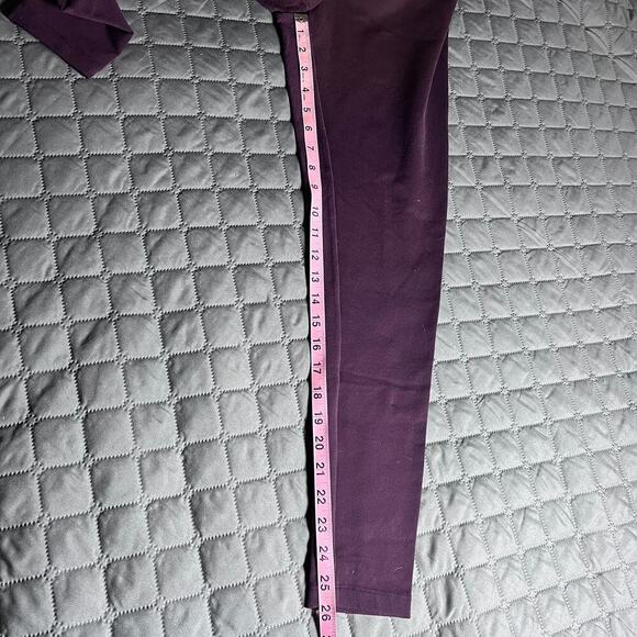 Matty M Women’s Purple Leggings Size Large Made in USA Nylon Spandex Stretch - Picture 6 of 6